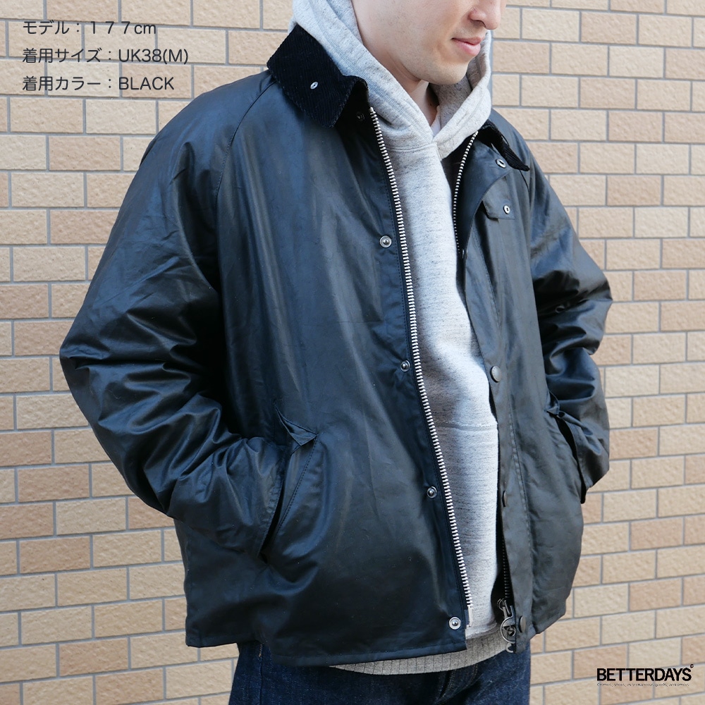バブアー トランスポート ショートブルゾン ワックスコット