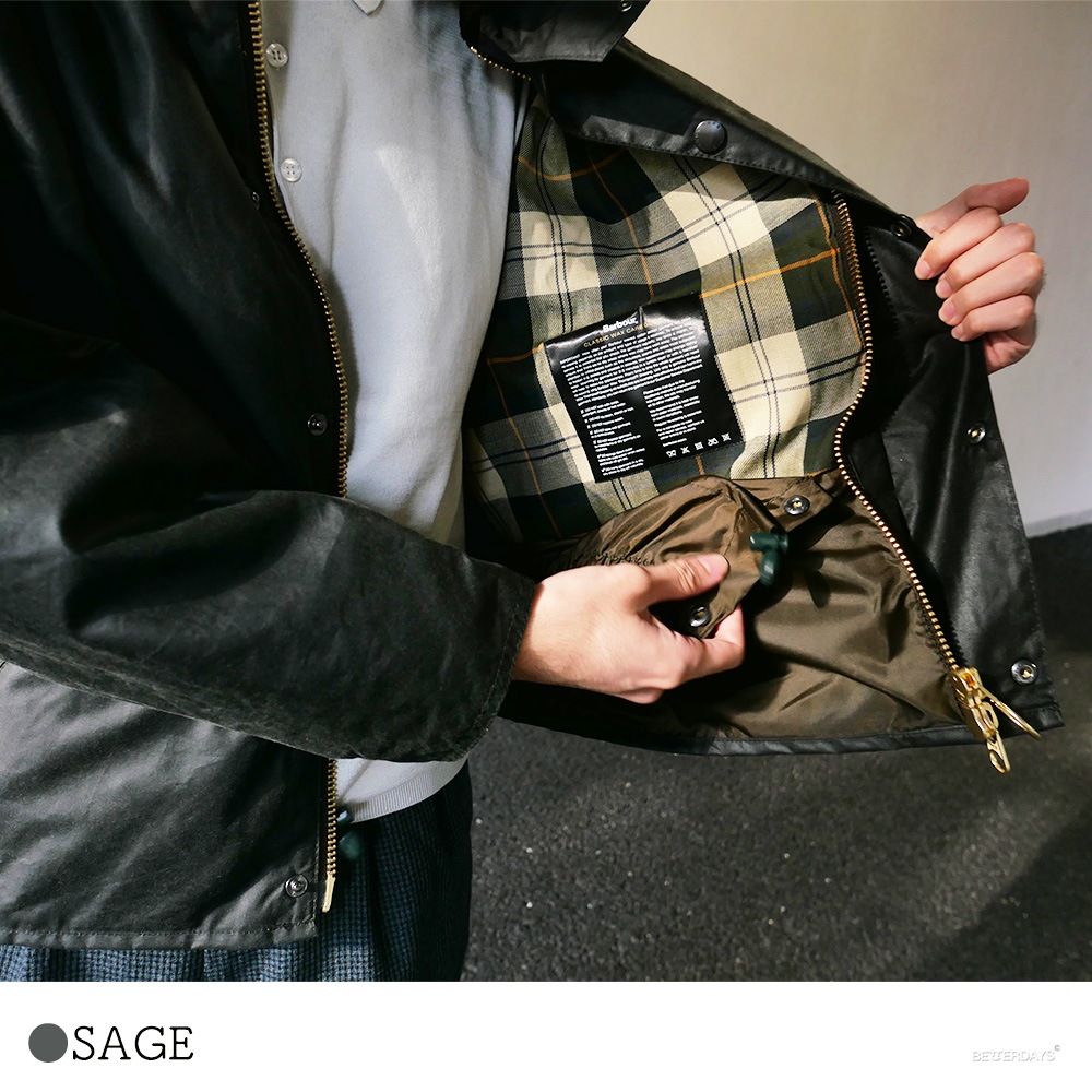 バブアー トランスポート ショートブルゾン ワックスコットBarbour