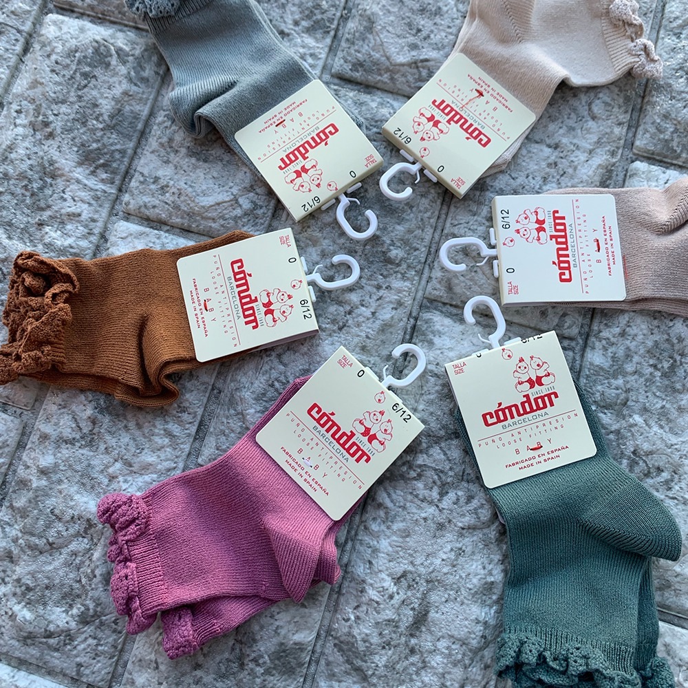 ソックス  コンドル Short socks with lace edging cuff レースエッジングカフショートソックス 靴下  