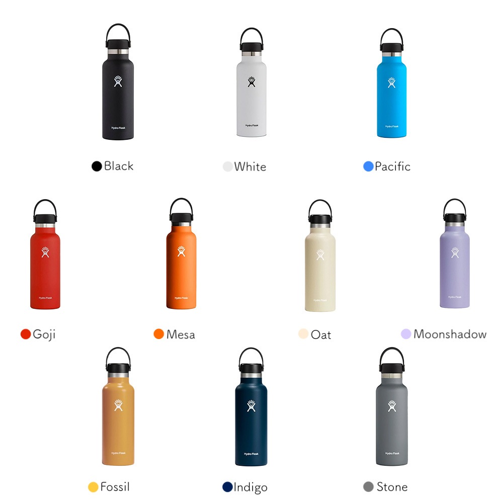 ハイドレーション ハイドロフラスク ボトル ステンレス スタンダードマウス 魔法瓶 真空断熱 Hydro Flask HYDRATION 18oz 21oz Standard Mouth
