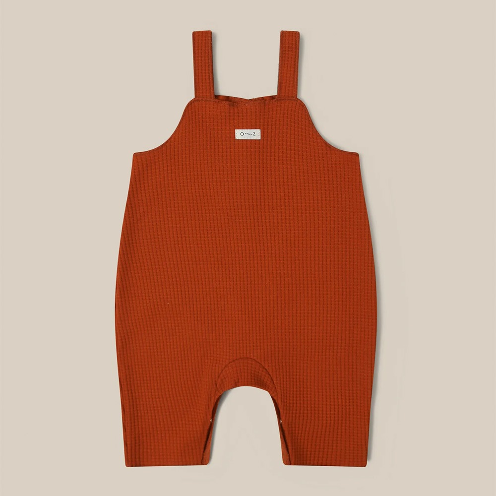 サロペット キッズ  ベビー オーガニックズー Organic Zoo Paprika / Olive Waffle Salopette 15PWSOZ 15OWSOZ
