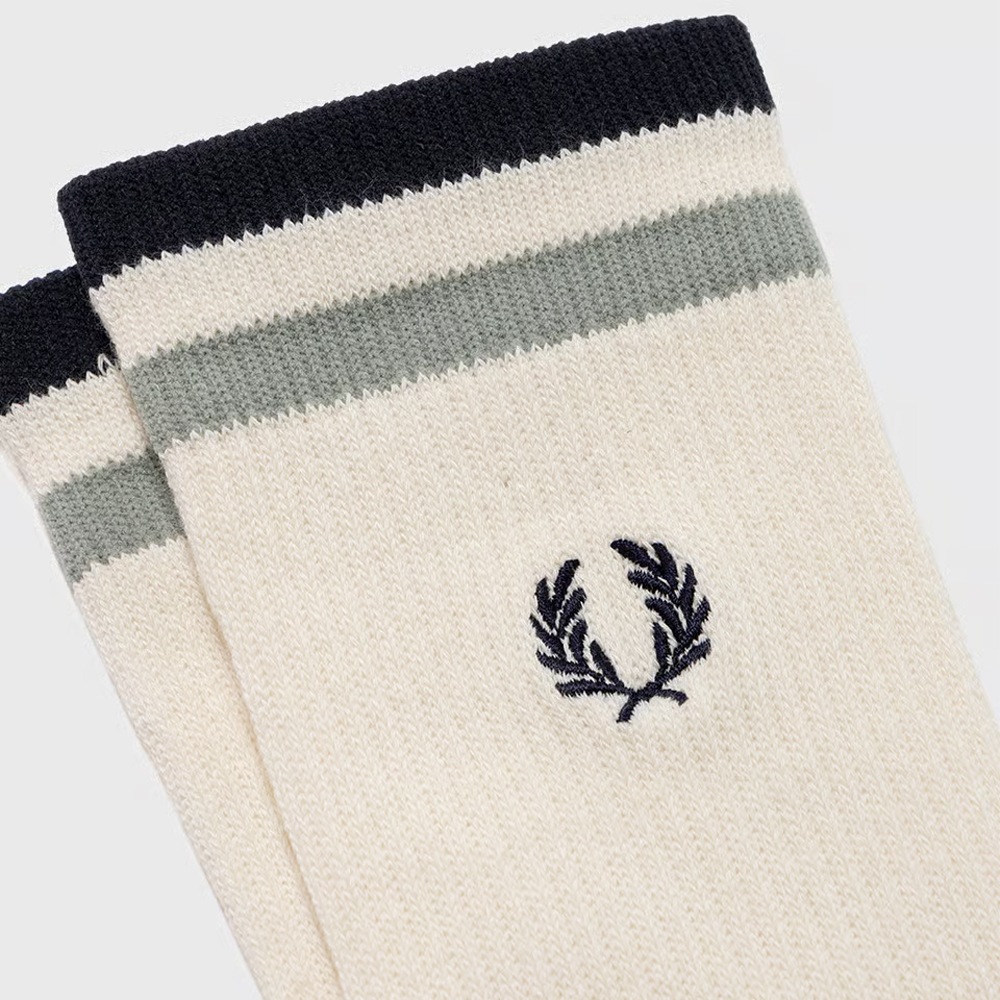 ソックス メンズ レディース フレッドペリー 靴下 ティップドスポーツソックス FRED PERRY TIPPED SPORTS SOCKS 23-27cm 【国内正規品】 F20010