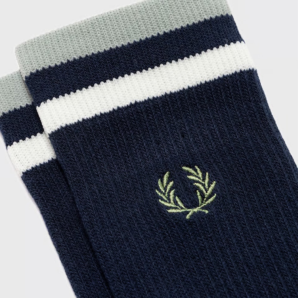 ソックス メンズ レディース フレッドペリー 靴下 ティップドスポーツソックス FRED PERRY TIPPED SPORTS SOCKS 23-27cm 【国内正規品】 F20010