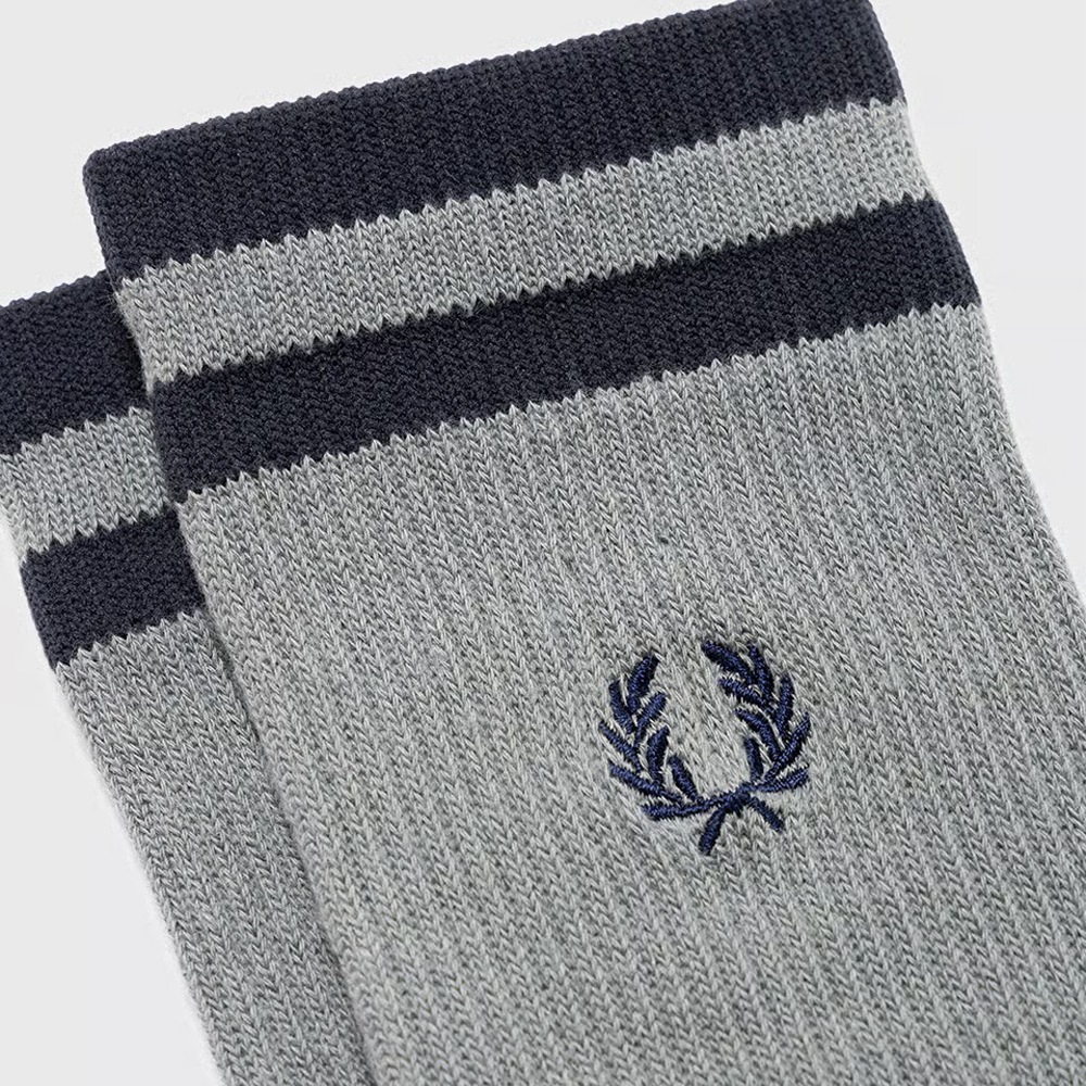 ソックス メンズ レディース フレッドペリー 靴下 ティップドスポーツソックス FRED PERRY TIPPED SPORTS SOCKS 23-27cm 【国内正規品】 F20010