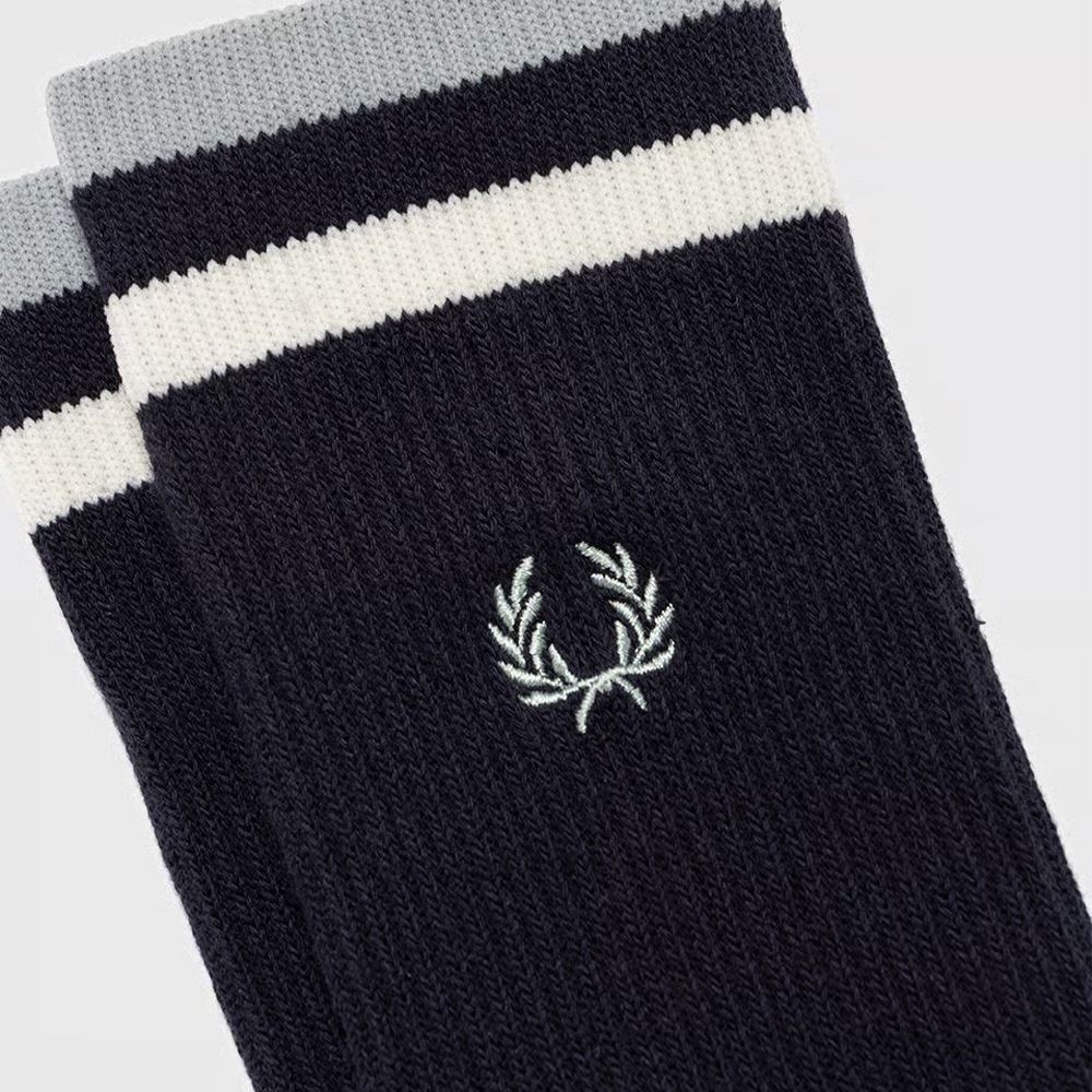ソックス メンズ レディース フレッドペリー 靴下 ティップドスポーツソックス FRED PERRY TIPPED SPORTS SOCKS 23-27cm 【国内正規品】 F20010