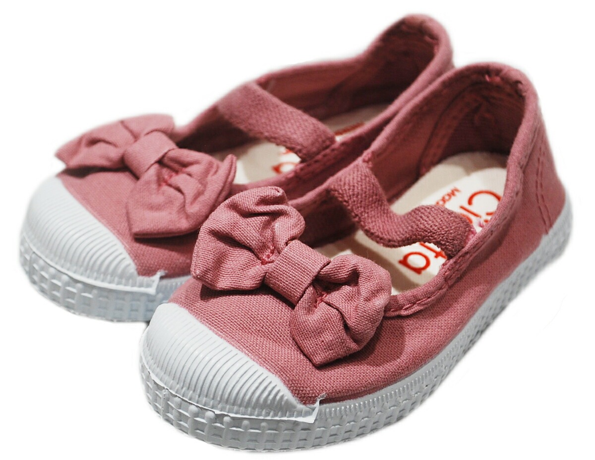 スニーカー  シエンタ Cienta リボン付きスリッポン 12.5-21cm シューズ キッズ/ジュニア 靴 あま～い香り付き 73997 