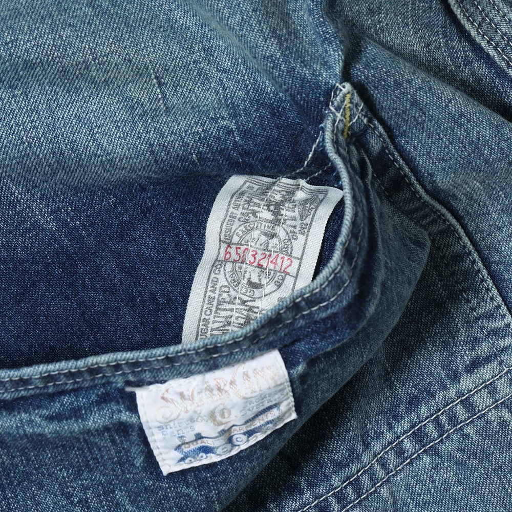 ジーンズ メンズ デニム シュガーケーン ブルーデニムワーク