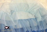 accu milia　メッシュフリル・マシュマロキャリー　ライトブルーグラデーションタイプ♪|キャリーバッグ|accu milia (by Victory)