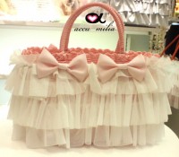 accu milia　２Way NewカラーフリルキャリーBag|キャリーバッグ|accu milia (by Victory)