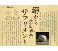 【Adan｜アーダン】日本製 絹サプリメント アクティブキープ 160g 【国産シルク主原料】シルクアミノ酸配合＆白ごま ニンニク入り 栄養補給 美肌サポート 無添加