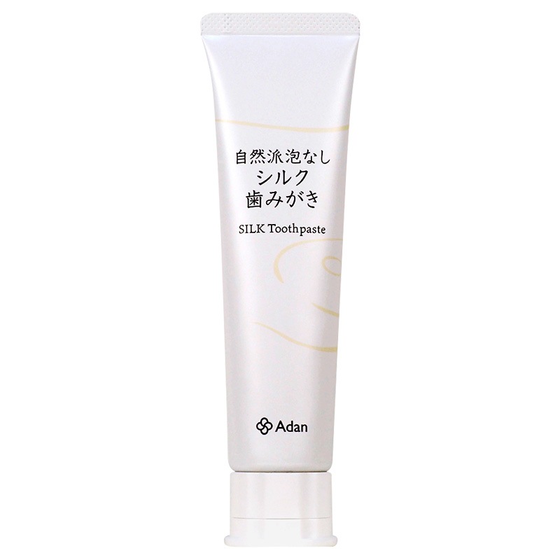 【Adan｜アーダン】日本製 シルク歯みがき 100ｇ【シルクで泡なし歯みがき】国産シルク主原料（無添加｜無鉱物油 界面活性剤不使用 ノンアルコール ノンケミカル 無香料 無着色）