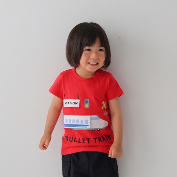 【25PS】新幹線Ｔシャツ / レッド