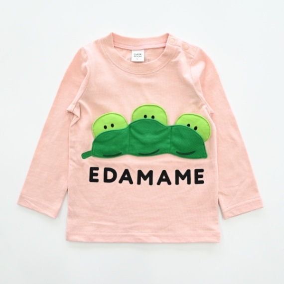【25PS】えだまめロングＴシャツ / ピンク