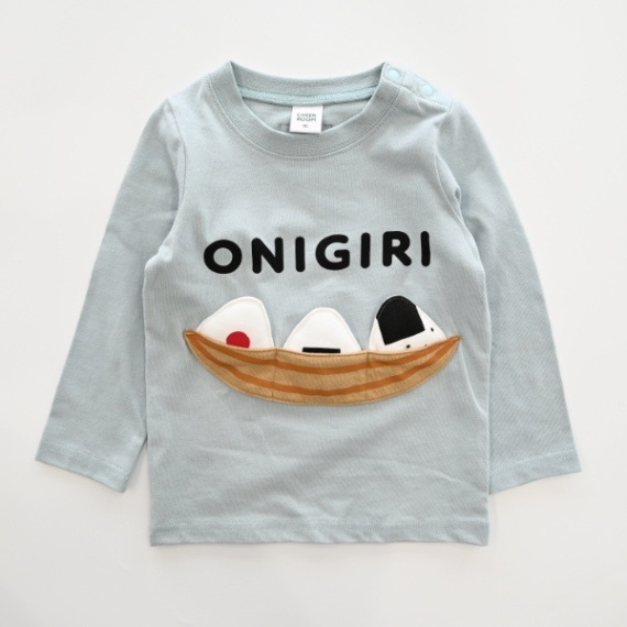 【25PS】おにぎりロングＴシャツ / サックス