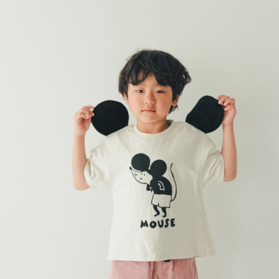 【25PS】ネズミTシャツ / アイボリー