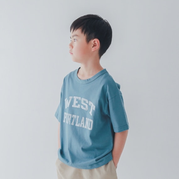 【25PS】WESTバック切替Tシャツ / グリーン