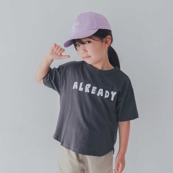 【25PS】ALREADYTシャツ / チャコールグレー