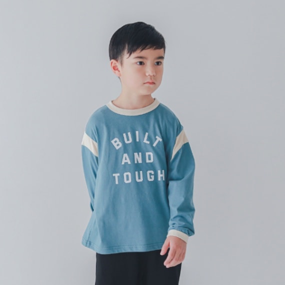 【25PS】BUILT切替ロングTシャツ / グリーン