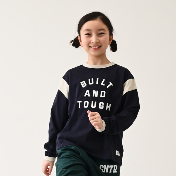 【25PS】BUILT切替ロングTシャツ / ネイビー