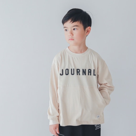 【25PS】JOURNALロングＴシャツ / アイボリー