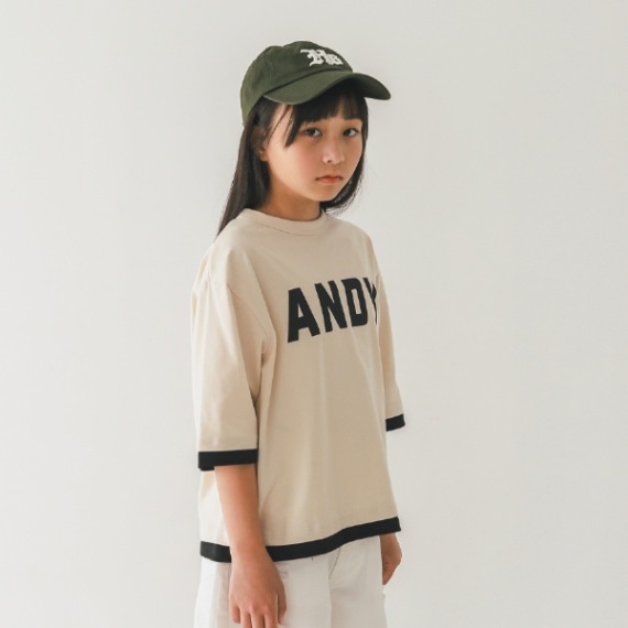 【25PS】ANDYレイヤード風Tシャツ / アイボリー