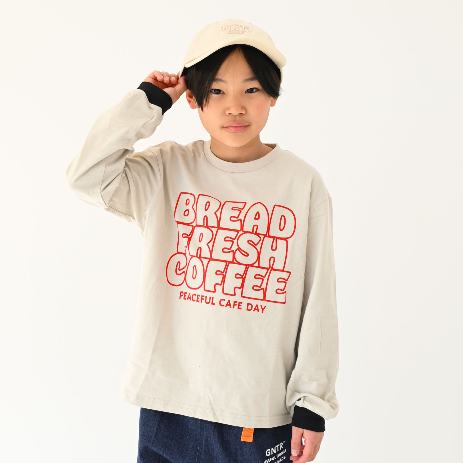 【25PS】BREADロングＴシャツ / アイボリー