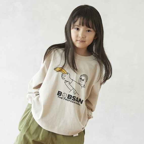 【25PS】BOBSAN L/S Tシャツ / エクリュ