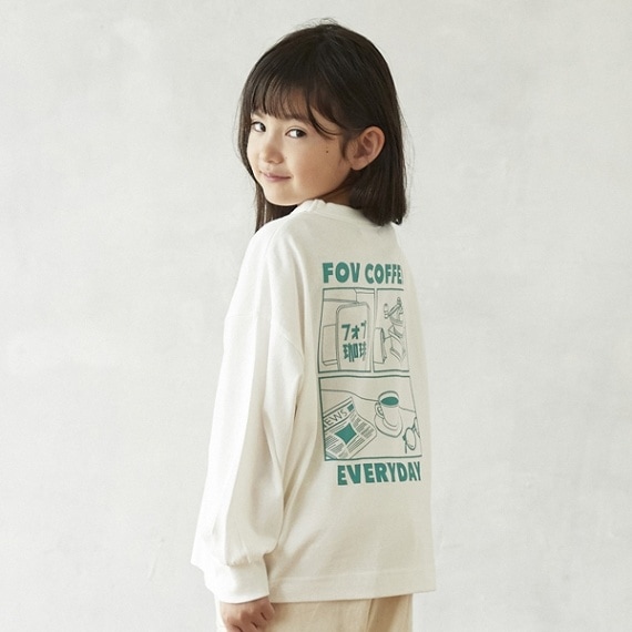 【25PS】FOV COFFEE L/S Tシャツ / ホワイト
