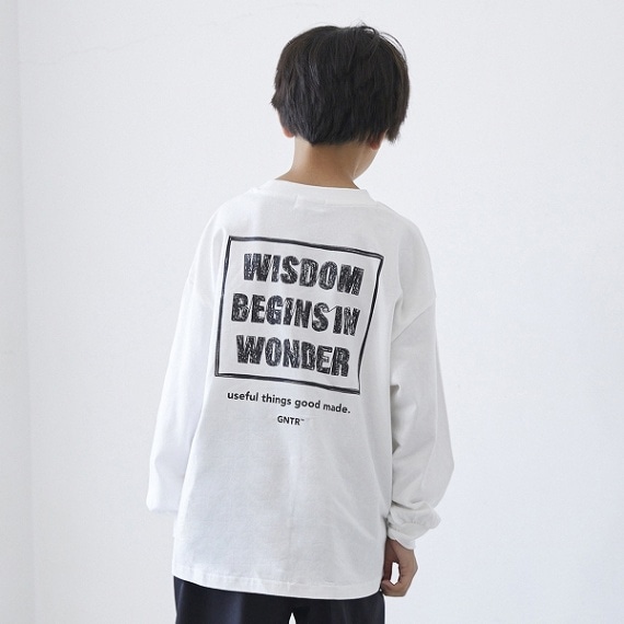 【25PS】WISDOM L/S Tシャツ / ホワイト