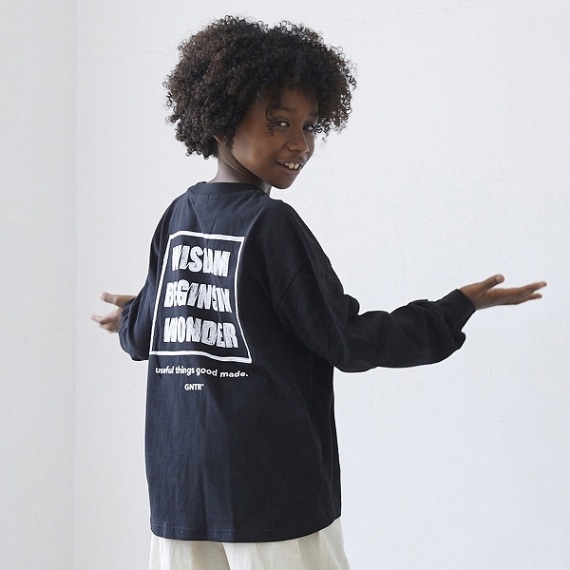 【25PS】WISDOM L/S Tシャツ / ブラック