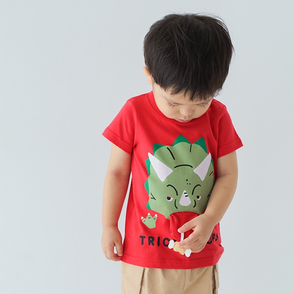 【25SS】トリケラトプスTシャツ / レッド