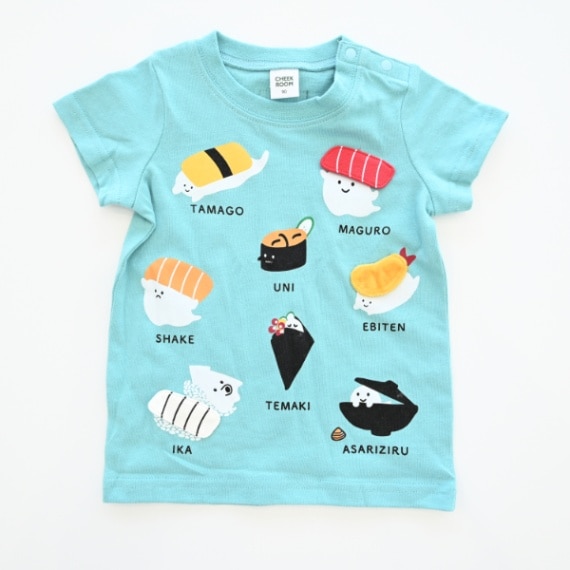 【25SS】おばけのお寿司Tシャツ / ブルー