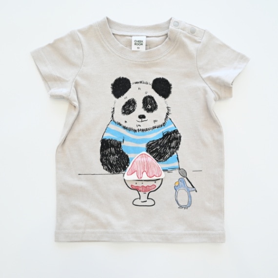 【25SS】パンダさんTシャツ / グレー