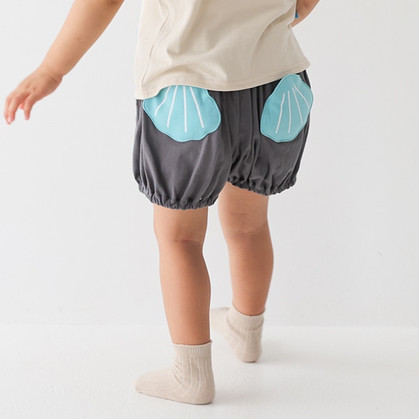【25SS】貝がらかぼちゃパンツ / チャコールグレー