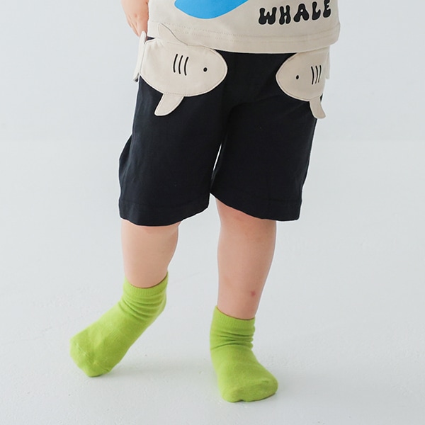 【25SS】さめポケットハーフパンツ / ブラック