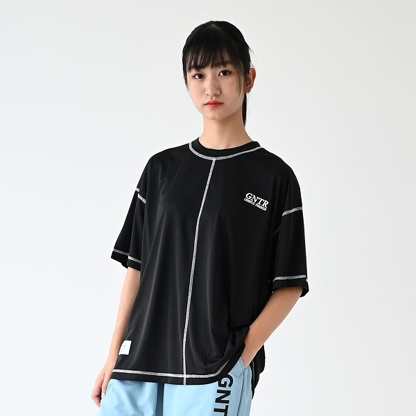 【25SS】切り替え ドライTシャツ / ブラック