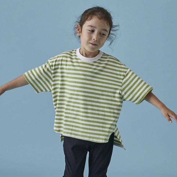 【25SS】ボーダーTシャツ / イエローグリーン