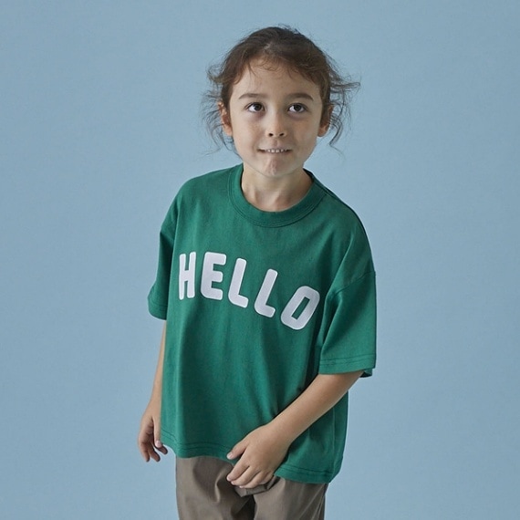 【25SS】HELLO Tシャツ / グリーン