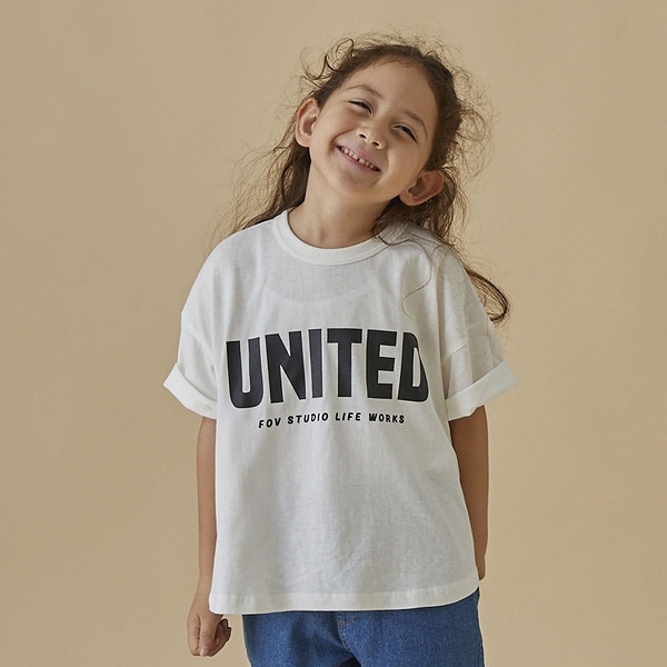 【25SS】UNITED 6分袖Tシャツ / ホワイト