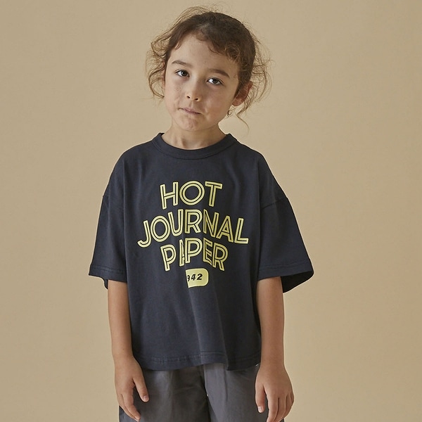 【25SS】HOT JOURNAL PAPER 6分袖 Tシャツ / ブラック