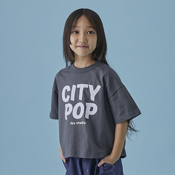 【25SS】CITYPOP Tシャツ / チャコールグレー