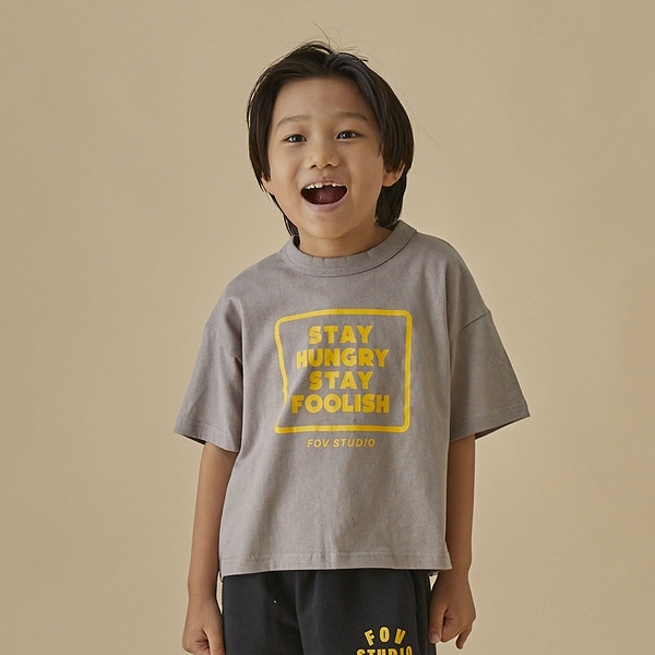【25SS】STAY HUNGRY Tシャツ / アッシュグレー