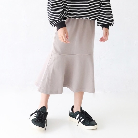 【25SS】スウェットマーメイドスカート / アッシュグレー