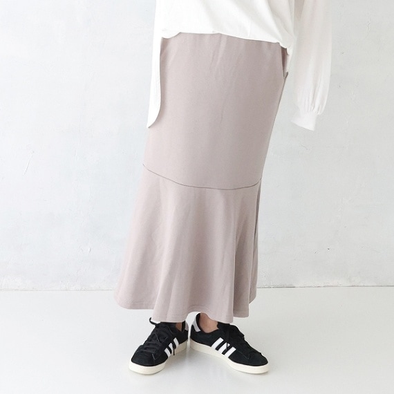 【25SS】スウェットマーメイドスカート / アッシュグレー
