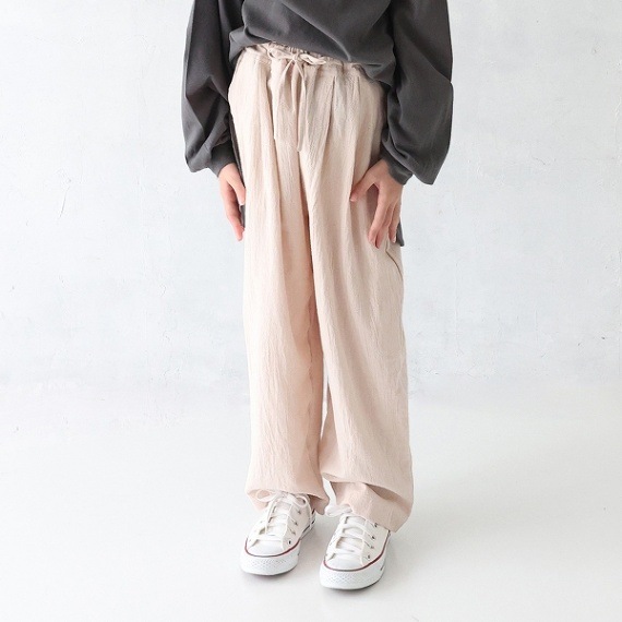 【25SS】ワイドテーパードパンツ / イエローグリーン