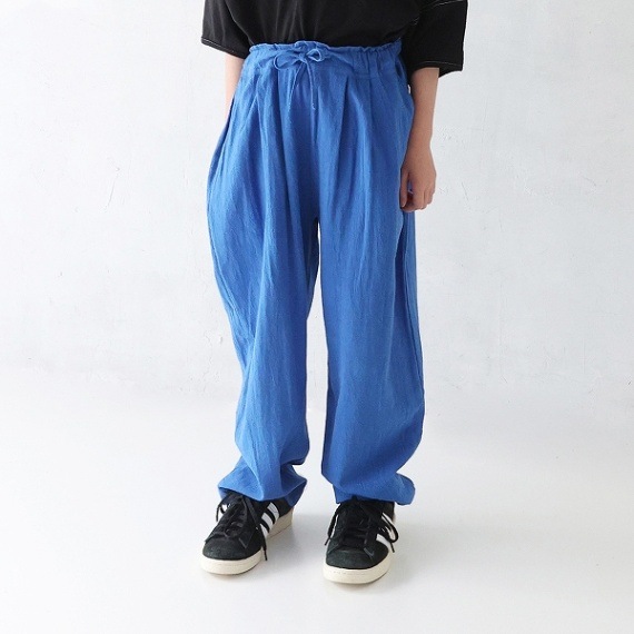 【25SS】ワイドテーパードパンツ / イエローグリーン