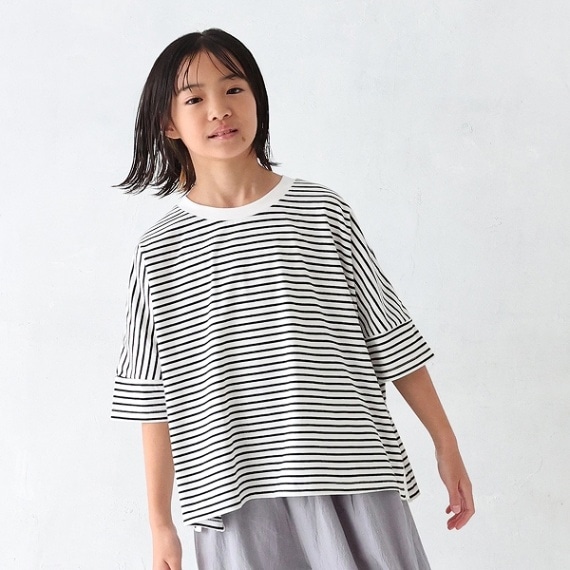 【25SS】ボーダーTシャツ / ブラック