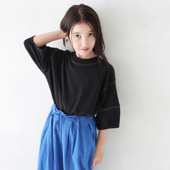 【25SS】ステッチ Tシャツ / ブラック
