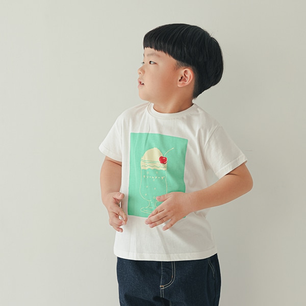 【25SS】クリームソーダTシャツ / オフホワイト