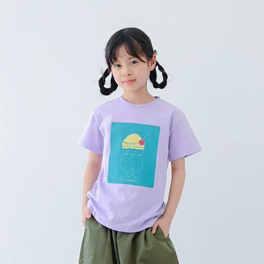 【25SS】クリームソーダTシャツ / パープル
